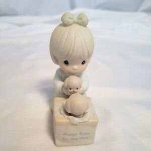 Precious Moments 1988 Always Room For One More Figurine Girl w/ Puppies